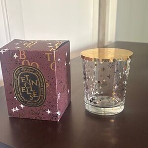 EMPTY Diptyque Gold and Silver Starry Glass Candle Holder 6.5 oz